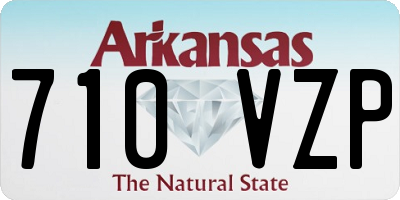 AR license plate 710VZP
