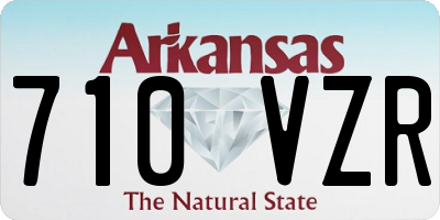 AR license plate 710VZR