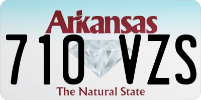 AR license plate 710VZS