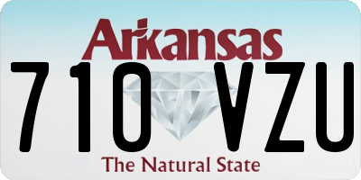 AR license plate 710VZU