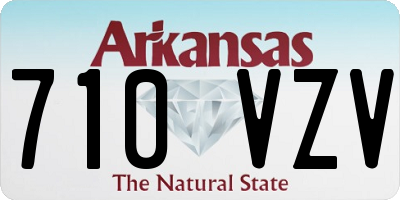 AR license plate 710VZV
