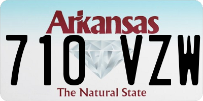AR license plate 710VZW