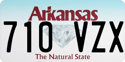 AR license plate 710VZX