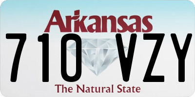 AR license plate 710VZY