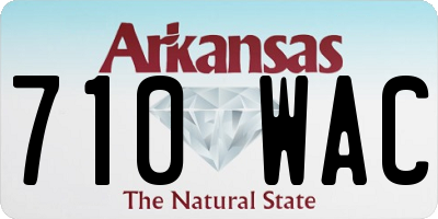 AR license plate 710WAC