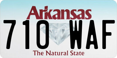 AR license plate 710WAF