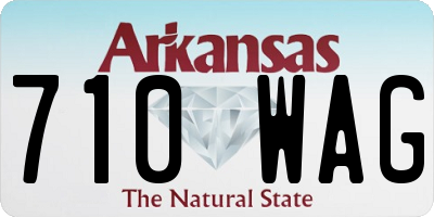 AR license plate 710WAG