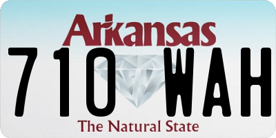 AR license plate 710WAH