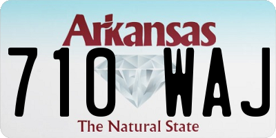 AR license plate 710WAJ