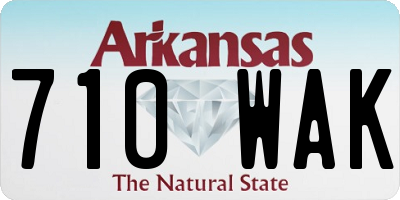 AR license plate 710WAK