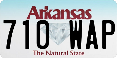 AR license plate 710WAP