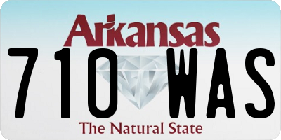AR license plate 710WAS