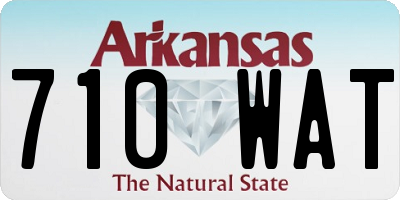 AR license plate 710WAT