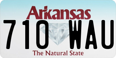 AR license plate 710WAU