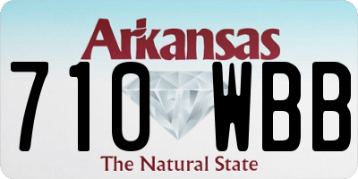 AR license plate 710WBB