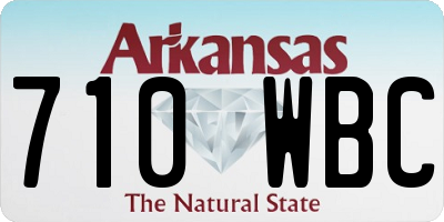 AR license plate 710WBC