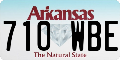 AR license plate 710WBE