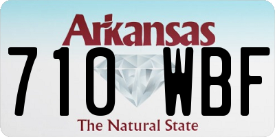 AR license plate 710WBF