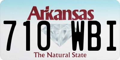 AR license plate 710WBI