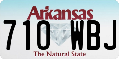 AR license plate 710WBJ
