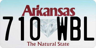 AR license plate 710WBL