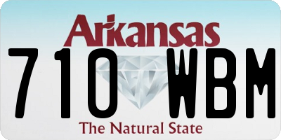 AR license plate 710WBM