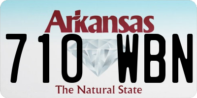 AR license plate 710WBN