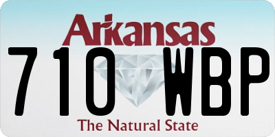 AR license plate 710WBP