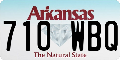 AR license plate 710WBQ
