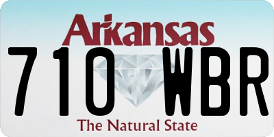 AR license plate 710WBR