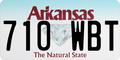 AR license plate 710WBT