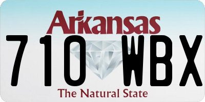 AR license plate 710WBX