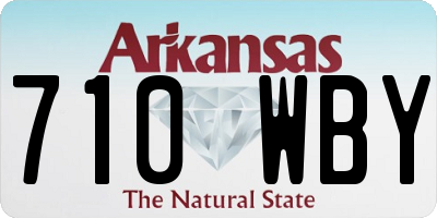 AR license plate 710WBY