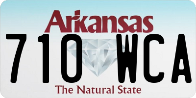 AR license plate 710WCA