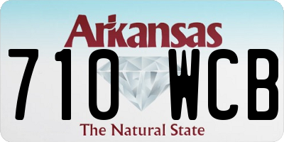 AR license plate 710WCB