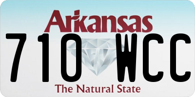 AR license plate 710WCC