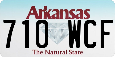 AR license plate 710WCF