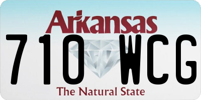 AR license plate 710WCG