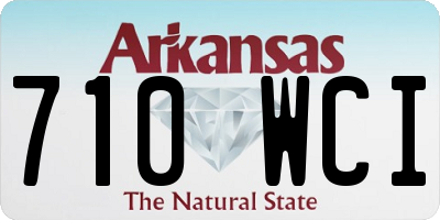 AR license plate 710WCI