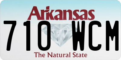 AR license plate 710WCM