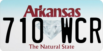 AR license plate 710WCR
