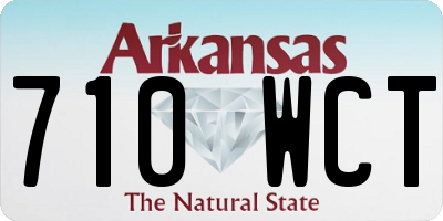 AR license plate 710WCT