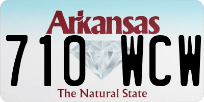 AR license plate 710WCW