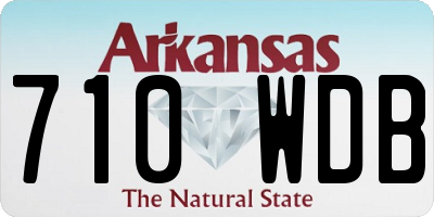 AR license plate 710WDB
