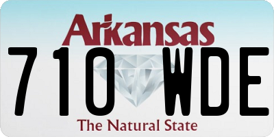 AR license plate 710WDE