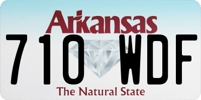 AR license plate 710WDF