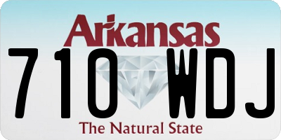 AR license plate 710WDJ