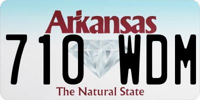 AR license plate 710WDM