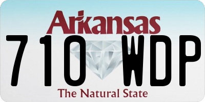 AR license plate 710WDP