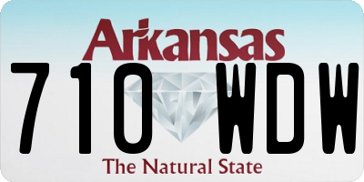 AR license plate 710WDW